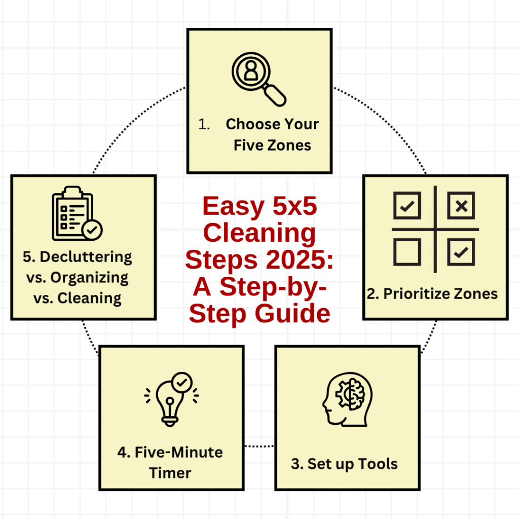 Easy 5x5 Cleaning Steps