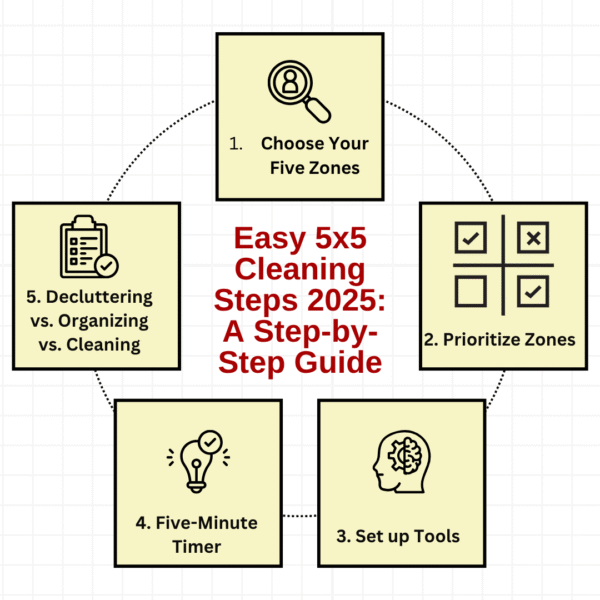 Easy 5x5 Cleaning Steps
