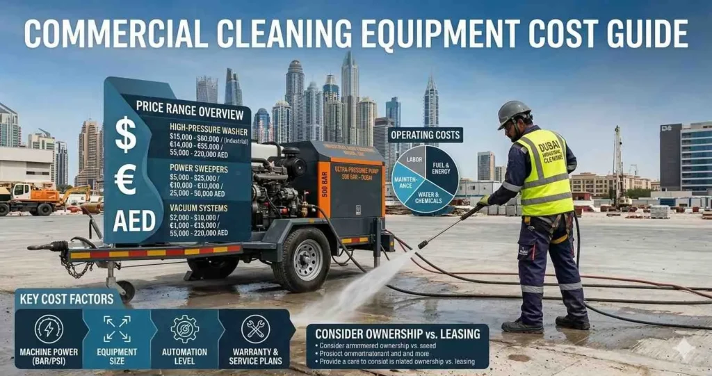 Cleaning Equipment Price Guide UAE 2025 — What Does Commercial Cleaning Equipment Cost?