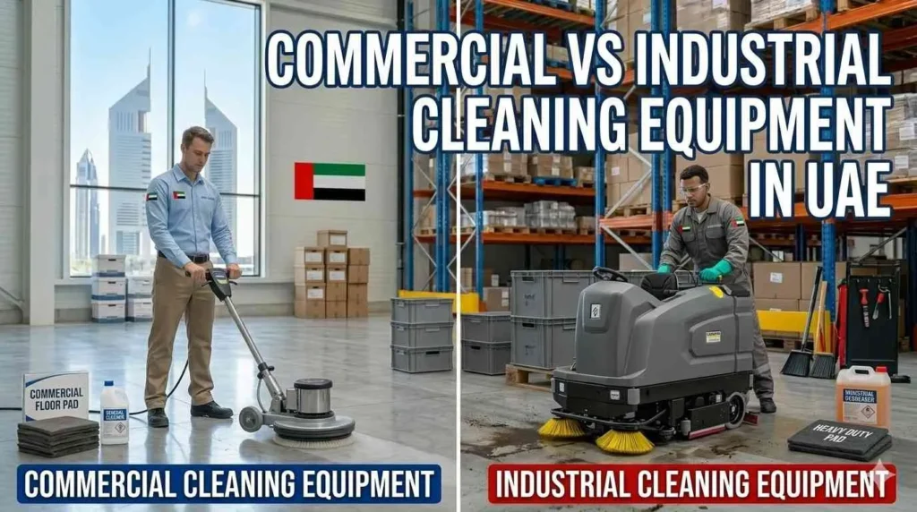 Commercial vs Industrial Cleaning Equipment in UAE