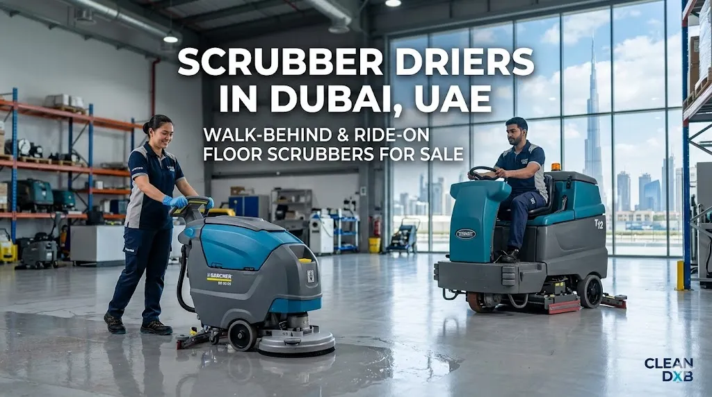 Scrubber Driers in Dubai UAE | Walk Behind & Ride On Floor