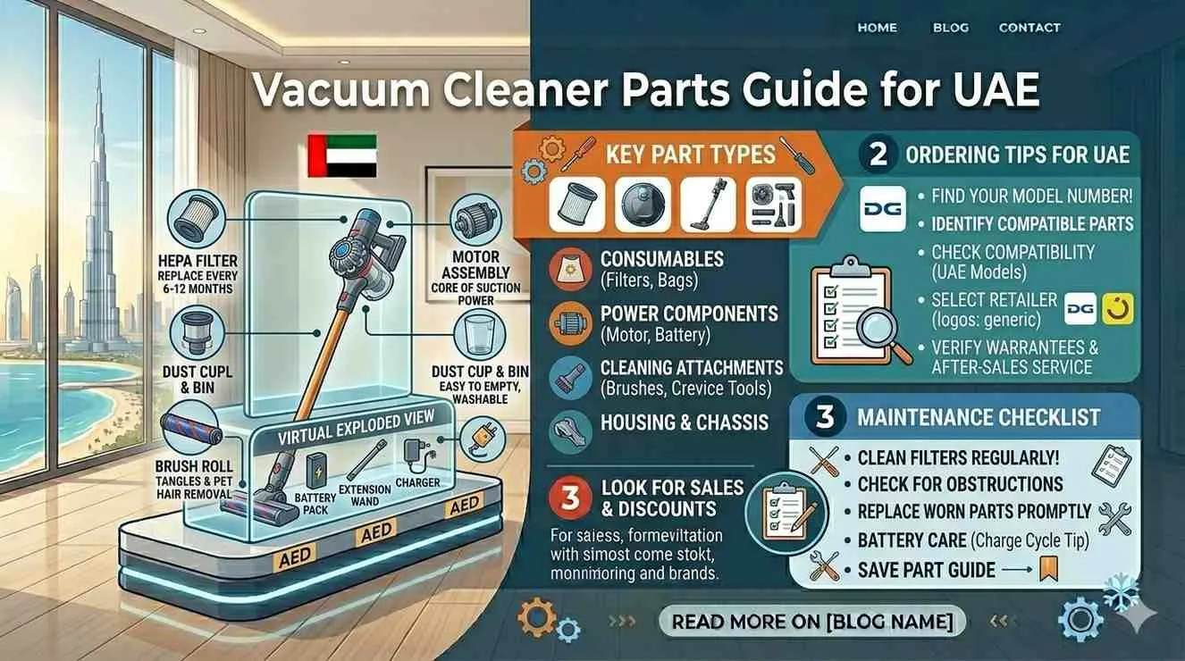 Vacuum Cleaner Parts Guide UAE | When To Replace Parts